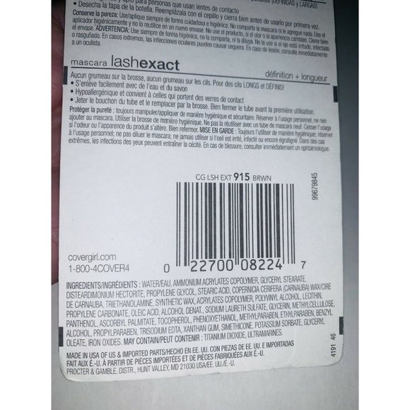 CoverGirl 915 Brown Lash EXACT Definition & Length Mascara OOP New - Picture 6 of 6